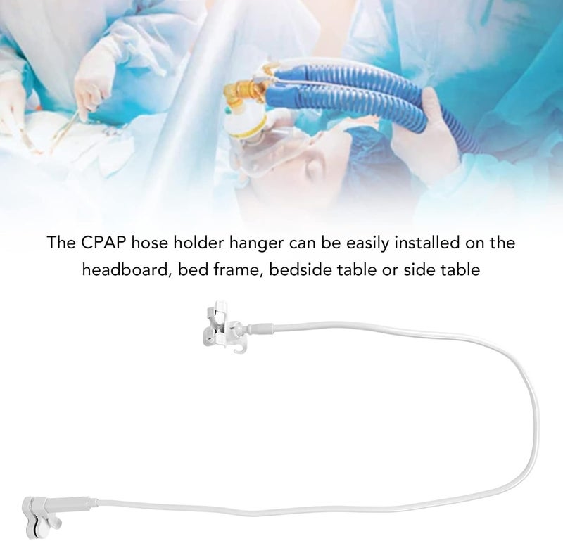 woobles CPAP Hose Holder for Bed CPAP Hoses Supplies, Flexible Structure Safe Reliable Stainless Steel Portable CPAP Hose Hanger for Bedside - Image 5